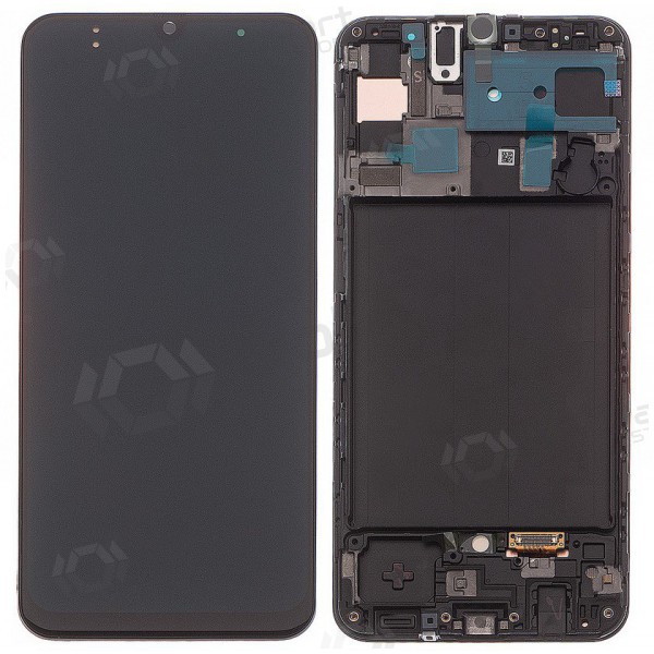 Samsung A505 Galaxy A50 (2019) skjerm (svart) (service pack) (original)