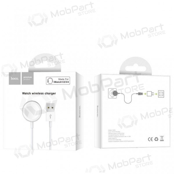 Trådløs lader HOCO CW16 iWatch (hvit)