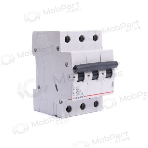 Automatsikring MCB RX3 Legrand 419171 (25A, 3P, 230V, 6kA)