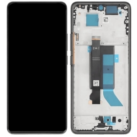 Xiaomi Redmi Note 14 Pro 5G skjerm (svart) (med ramme) (OLED)