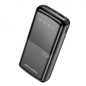 Powerbank Power Bank Awei P13K PD20W/QC22.5W 20000mAh svart
