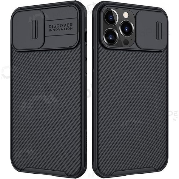 Apple iPhone 15 deksel „Nillkin CamShield Pro“ (svart) Apple iPhone 15 deksel „Nillkin CamShield Pro“ (svart)