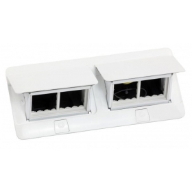 Įleidžiama modulinė dėžutė 2x4 mod. Legrand 654004 (metalinė, hvitt)