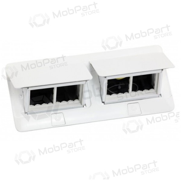 Įleidžiama modulinė dėžutė 2x4 mod. Legrand 654004 (metalinė, hvitt)