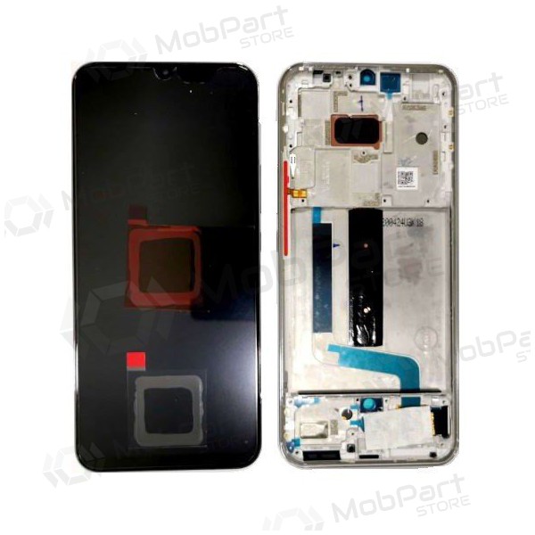 Xiaomi Mi 10 Lite 5G skjerm (hvit) (med ramme) (service pack) (original)