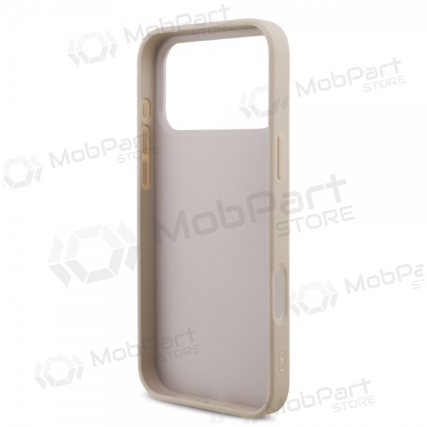 Apple iPhone 17 Pro Max deksel - Guess PU 4G Metal Logo (rosa)