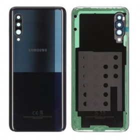 Samsung A908 Galaxy A90 5G 2019 bakside (svart) (brukt grade B, original)