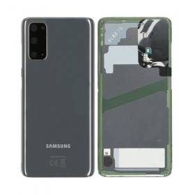 Samsung G981F / G980 Galaxy S20 bakside grå (Cosmic Grey) (brukt grade B, original)