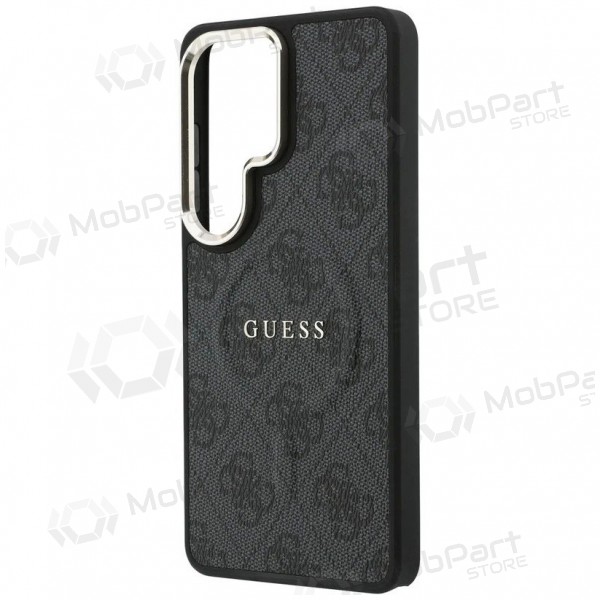 Samsung Galaxy S26 Ultra deksel - Guess PU Leather 4G Gold Frame Magnetic (svart)