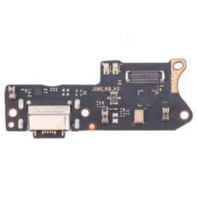 Xiaomi Redmi 9T, Poco M3 ladekontakt og mikrofon med flex (service pack) (original)