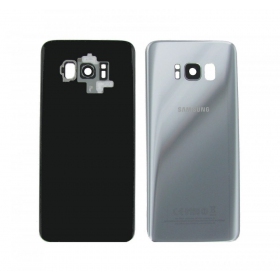 Samsung G955F Galaxy S8 Plus bakside sølvgrå (Arctic silver) (brukt grade C, original)