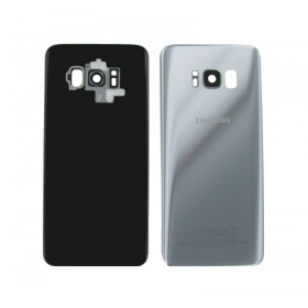 Samsung G955F Galaxy S8 Plus bakside sølvgrå (Arctic silver) (brukt grade C, original)