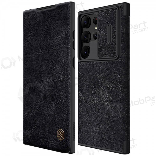 Samsung Galaxy S22 Plus deksel „Nillkin Leather“ (svart) Samsung Galaxy S22 Plus deksel „Nillkin Leather“ (svart)