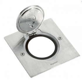 Gulvboksramme 2 mod. Legrand 089700 (rustfritt stål)