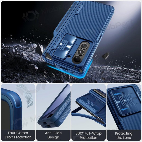 Samsung Galaxy Z Fold4 deksel „Nillkin CamShield Pro“ (blå) Samsung Galaxy Z Fold4 deksel „Nillkin CamShield Pro“ (blå)