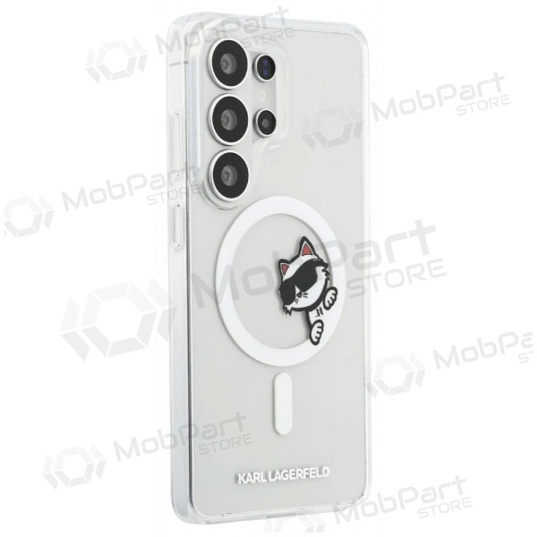 Samsung Galaxy S26 Ultra deksel - Karl Lagerfeld IML Choupette Peekaboo Logo Magnetic (gjennomsiktig)