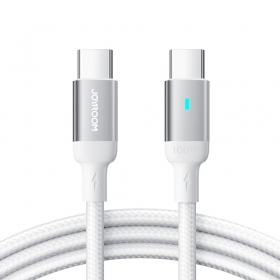 USB kabel Joyroom S-CC100A10 Type-C to Type-C 100W 1.2m hvit