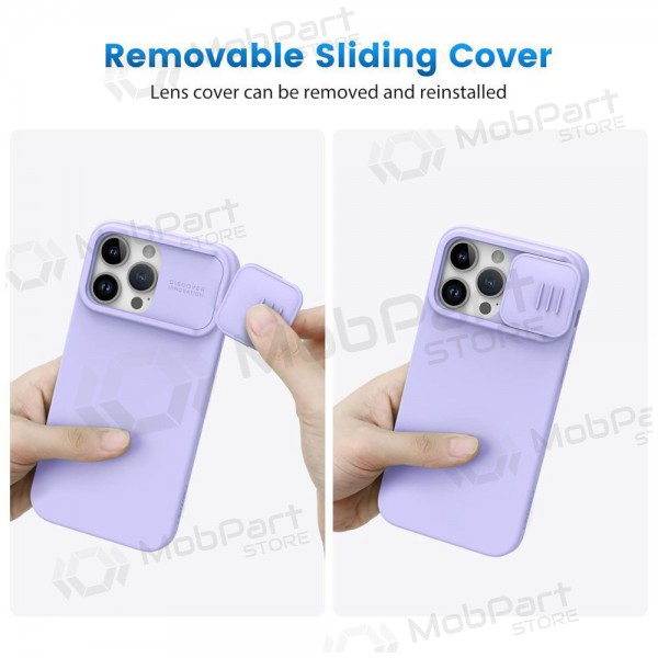 Apple iPhone 15 Pro Max deksel „Nillkin Silicone“ (šviesiai lilla)