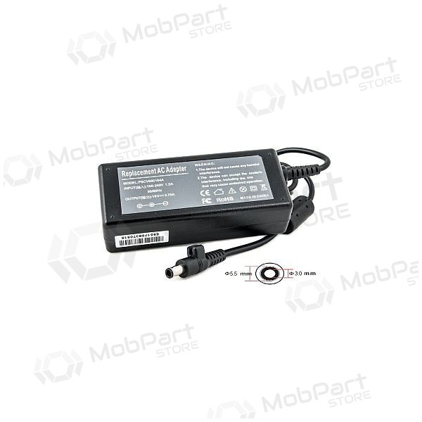 SAMSUNG 60W: 16V, 3.75A bærbar lader SAMSUNG 60W: 16V, 3.75A bærbar lader