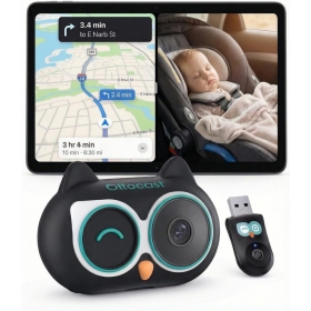 Trådløs CarPlay-adapter Ottocast Cabin Care CA520-T med babycall-funksjon svart
