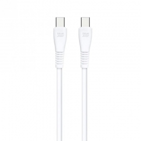 USB-C-kabel Blue Star PJ-DQ1-C USB-C til USB-C 1 m 60 W hvit