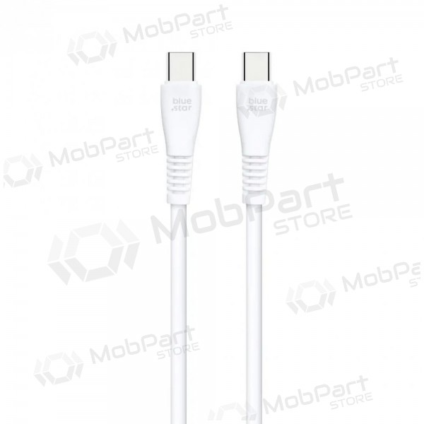 USB-C-kabel Blue Star PJ-DQ1-C USB-C til USB-C 1 m 60 W hvit