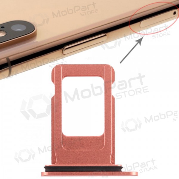 Apple iPhone XR SIM kortholder rosa (Coral)