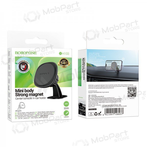Mobilholder Borofone BH103 (dashboard) svart