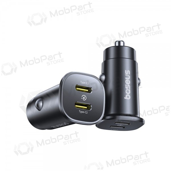 Lader for biler Baseus GoTrip 2xUSB-C 30W svart C00072300123-01