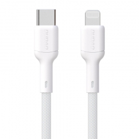 Lightning-kabel Dudao L9X USB-C til Lightning 2 m 30 W hvit