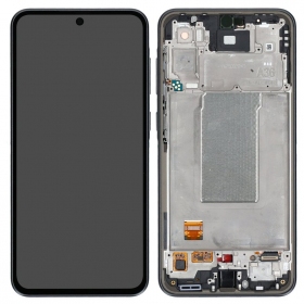 Samsung Galaxy A36 skjerm (svart) (med ramme) (OLED)