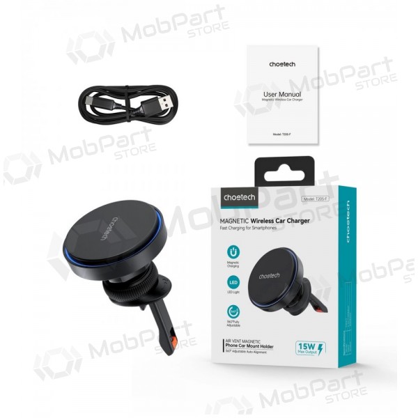 Automobilinis laikiklis-lader Choetech T205-F MagSafe 15W svart