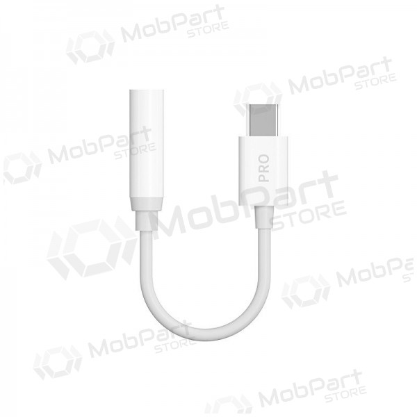 Lydadapter Dudao L16CPro USB-C til 3.5 mm hvit