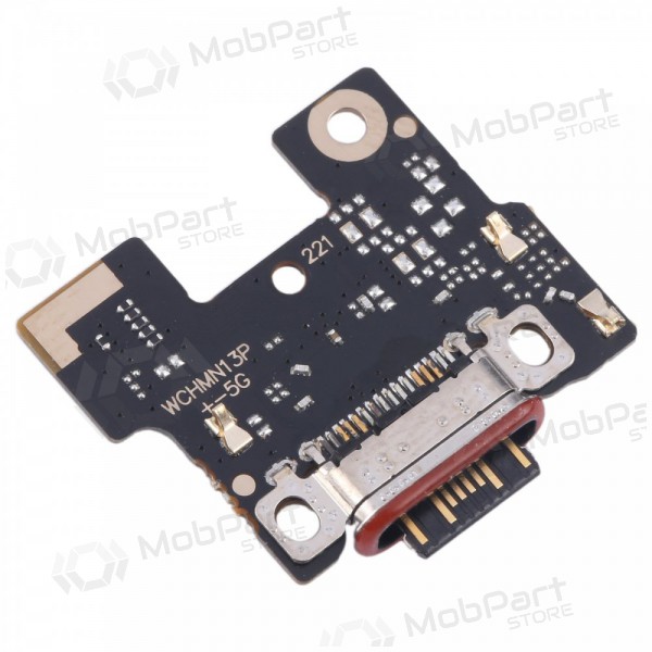 Xiaomi Redmi Note 13 Pro+ 5G ladekontakt og mikrofon med flex (service pack) (original)