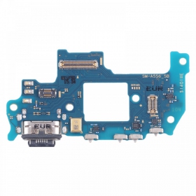 Samsung A556 Galaxy A55 5G ladekontakt og mikrofon med flex (service pack) (original)