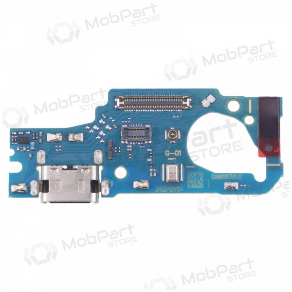 Samsung M556 Galaxy M55 5G ladekontakt og mikrofon med flex (service pack) (original)