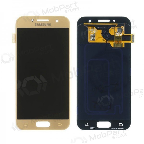 Samsung A320F Galaxy A3 (2017) skjerm (gyllen) (service pack) (original)