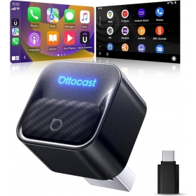CarPlay-adapter Ottocast Mini Core trådløs Android Auto svart