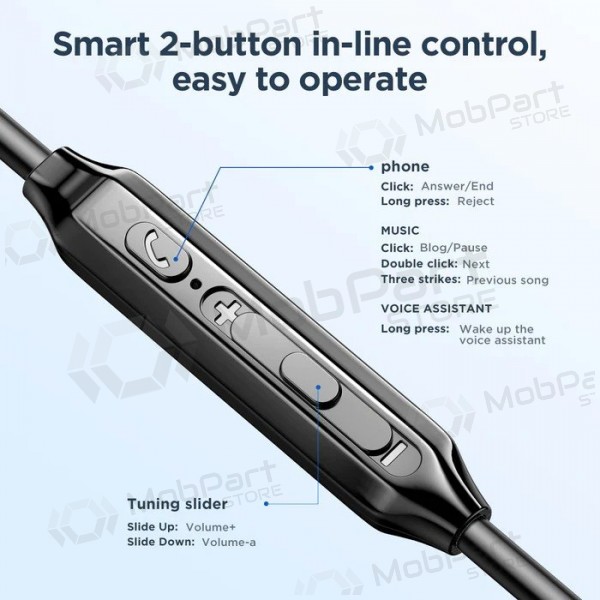 Hodetelefoner Joyroom JR-EW02 3.5mm juodos