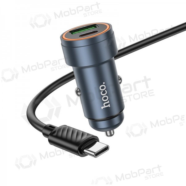 Billader Hoco Z57A 30 W USB-C + USB-A med USB-C-kabel 1 m