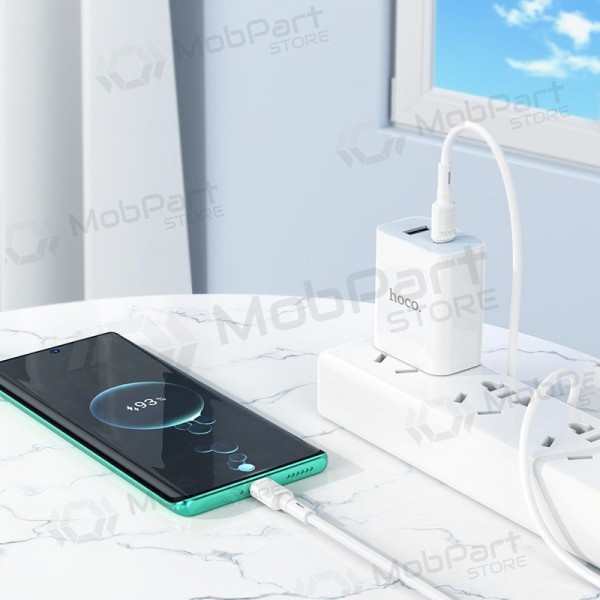 USB kabel Hoco X83 60W Type-C to Type-C 1.0m hvit