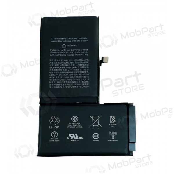 Apple iPhone XS Max batteri / akkumulator (3174mAh) (brukt grade A, original)