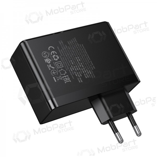 Telefonlader Hoco N85 100 W 3x USB-C + USB-A svart