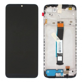 Xiaomi Redmi 10C (2022) skjerm (svart) (med ramme) (service pack) (original)