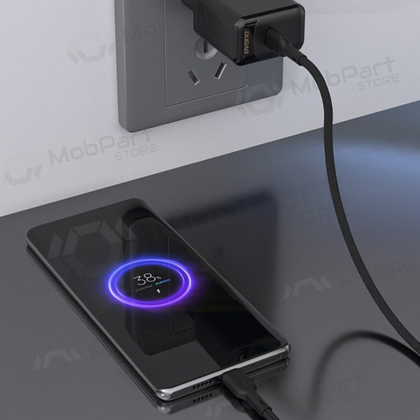 Lightning-kabel Dudao L9X USB-C til Lightning 1 m 30 W svart