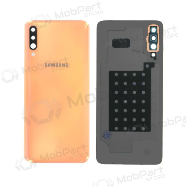 Samsung A505 Galaxy A50 2019 bakside lyserød (Coral Orange) (brukt grade B, original)