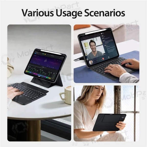 Apple iPad Pro 11 2024, 2025 deksel med tastatur - Dux Ducis DK (svart)