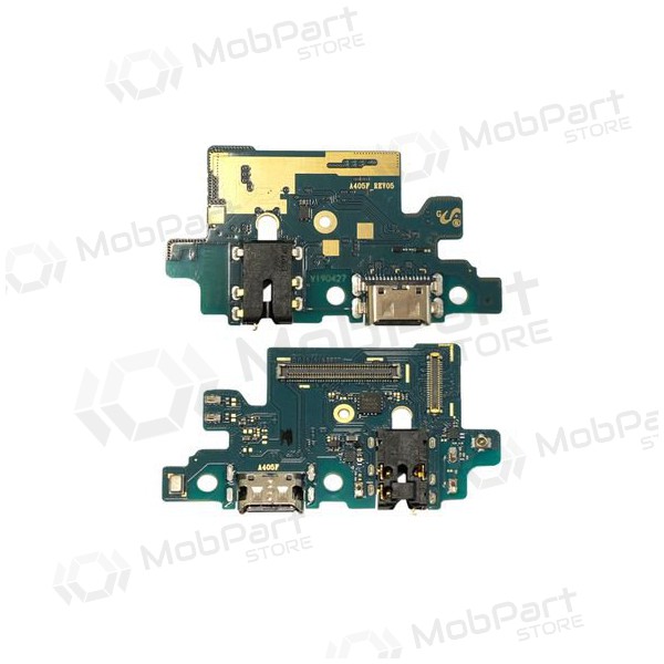 Samsung A405 Galaxy A40 2019 ladekontakt og mikrofon med flex