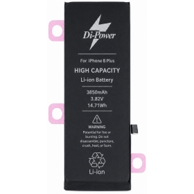 Apple iPhone 8 Plus batteri, Di-Power 3850 mAh (økt kapasitet)
