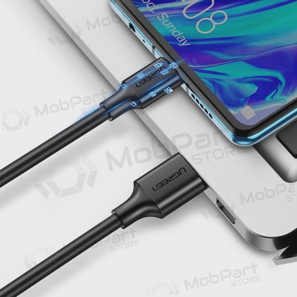 USB-C-kabel Ugreen US184 USB-A til USB-C 1 m USB 3.2 Gen1 3 A svart